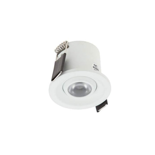 2W Recess Mini Eyeball 3000K Warm White DIA: 45mm - WHITE - The Lighting Shop