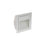 3W Square Low Glare Frosted Glass Eyelid Wall/Stair 3000K Warm White, Cutout: 69 * 69mm - SILVER ANODISED - The Lighting Shop