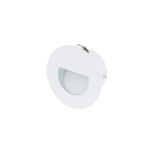 1.2W Low Glare Eyelid Wall/Stair 3000K Warm White, Cutout: 60mm - WHITE - The Lighting Shop