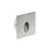 3W Square Darklight Wall / Stair Tread Warm White 3K Brushed Stainless Steel Cutout: 65mm - The Lighting Shop
