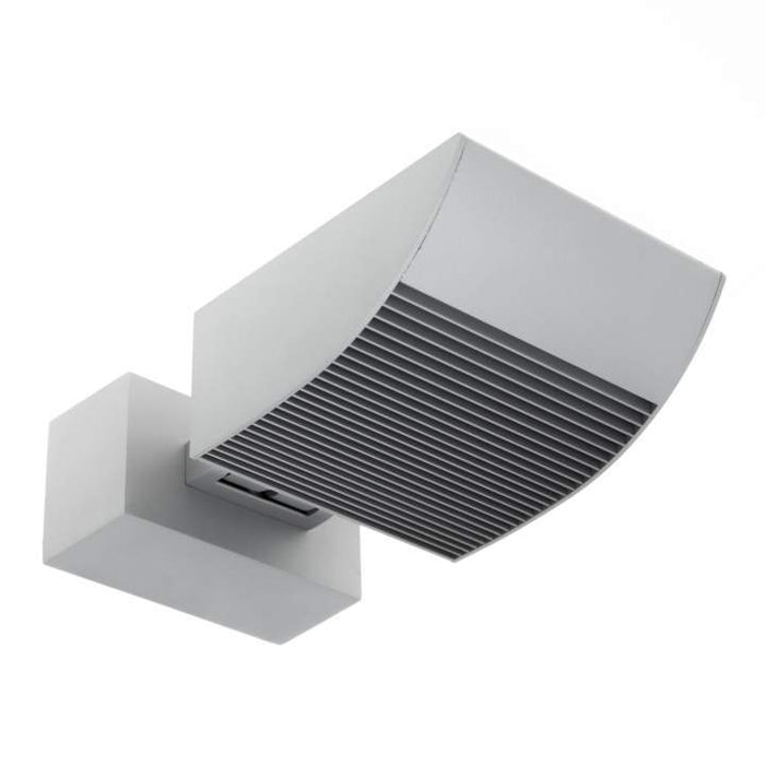 18W Wall Mount 110° Tilt Flood Up Or Down Warm White 3K Silver L220 * W145 * H67mm - The Lighting Shop