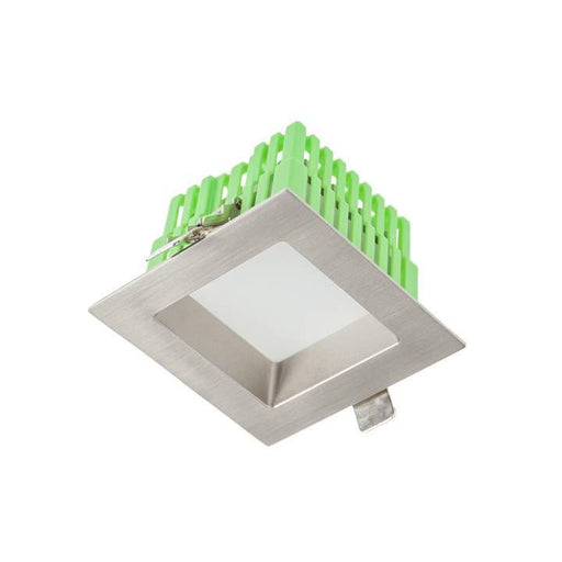 11W Square Low Glare Kit 3000K Warm White, Cutout: 115 * 115mm - BRUSHED CHROME - The Lighting Shop