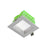 11W Square Low Glare Kit 3000K Warm White, Cutout: 115 * 115mm - SILVER - The Lighting Shop