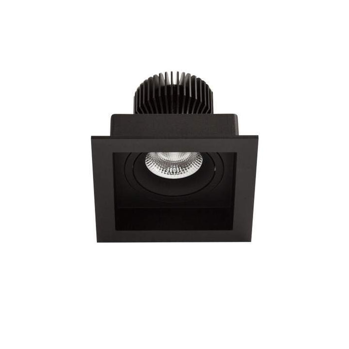 11W Cevon Tilt Low Glare Warm White 3K Black Dim: L115 * W115 * H90mm - The Lighting Shop