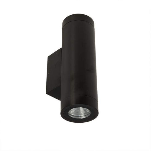 Mariner Ii Column Spot Double Titanium Black 240V Dimmable Wall Light 2700K Warm White L187 X W47 X D89mm - The Lighting Shop