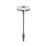 2700K Std Hat Spike Spot 5W Telescopic - STAINLESS STEEL - The Lighting Shop
