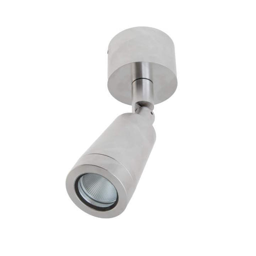 Mariner II Single Spot 9W Dimmable 2700K Warm White - STAINLESS STEEEL - The Lighting Shop