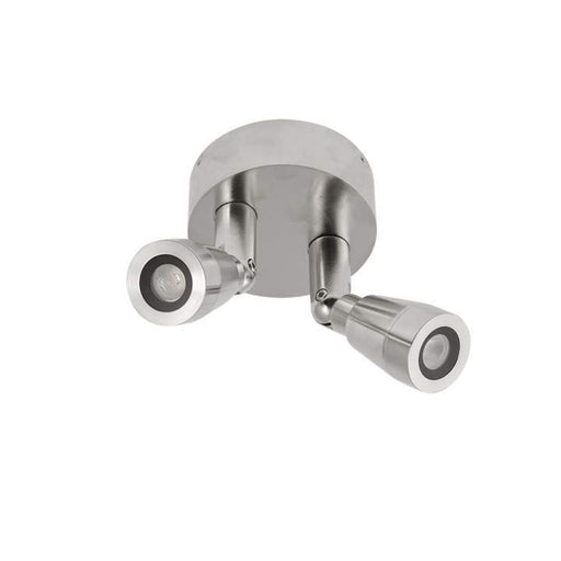 Mariner II Double Spot Mini 2X4W 2700 SUPER WARM WHITE - STAINLESS STEEL - The Lighting Shop