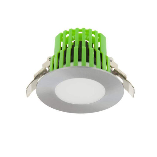 11W Flat Series 3000K Warm White, Cut Out: 82mm - BRUSHED ALUMINIUM - The Lighting Shop
