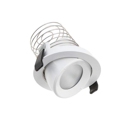 13W Tilt / Rotate Downlight Kit Warm White 3000K White Cutout: 90mm - The Lighting Shop