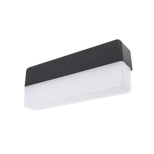 12W Exterior Brick Light Black With Opal Diffuser 3000K Warm White L262 * D53 * H110mm - The Lighting Shop