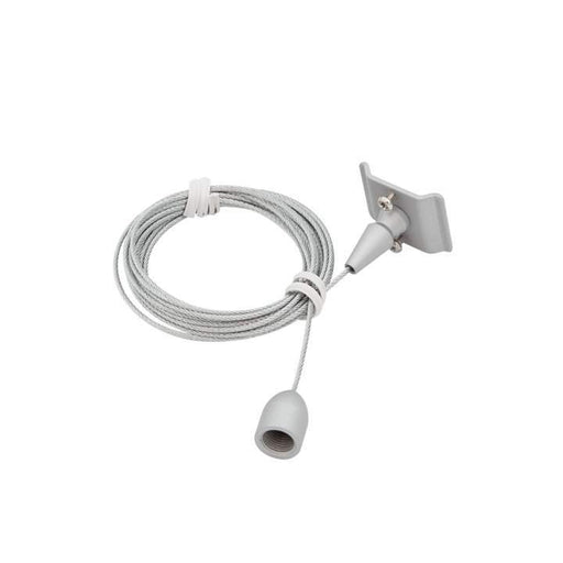 TRACK 1 CIR SUSPENSION CABLE - SILVER - The Lighting Shop