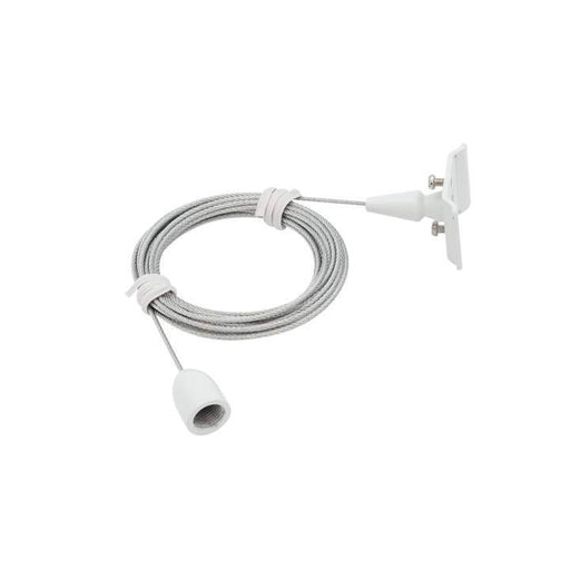 TRACK 1 CIR SUSPENSION CABLE - WHITE - The Lighting Shop
