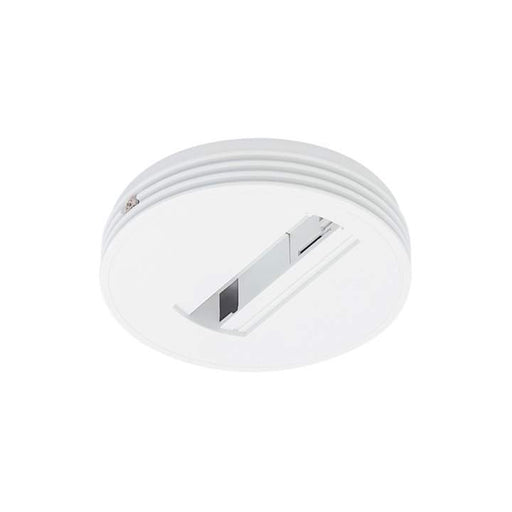 TRACK 1 CIRCUIT CEILING MOUNT ADAPTOR SPOT/FLOOD, D20mm x H25mm - WHITE - The Lighting Shop
