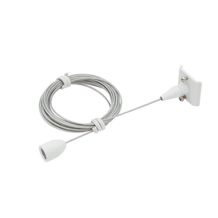 Track 3 Cir Suspension Cable Kit 3M White - The Lighting Shop