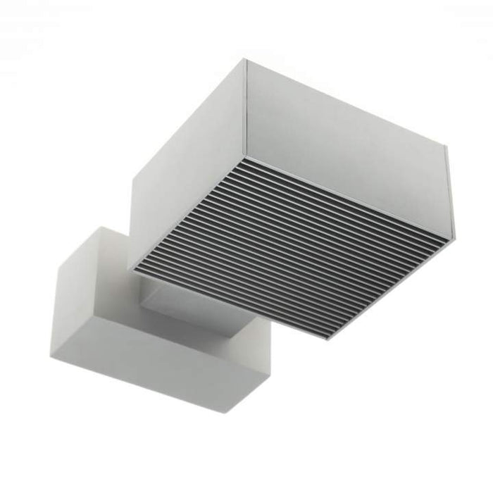 18W Single Spot Architectural Surface Mount Natural White 4K Silver L220 * W135 *67mm - The Lighting Shop