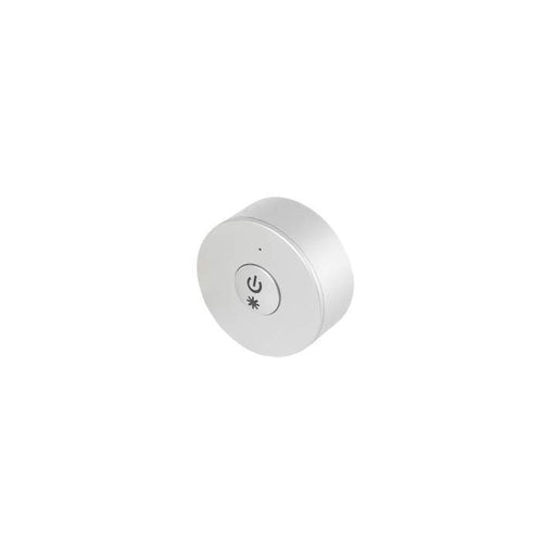 Round Mini Rf Wireless Single Colour Dimming Button Silver - The Lighting Shop