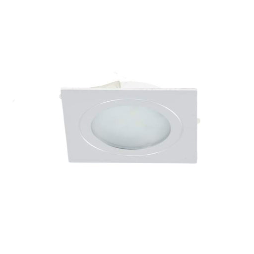 3W Recess CAb Fixed Square 350Ma Cc Warm White 3K Silver Cutout: 58mm - The Lighting Shop