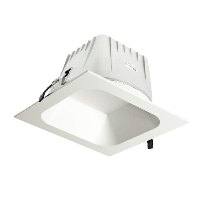Square Low Glare Xl 3000K Warm White, Cutout:200mm - WHITE - The Lighting Shop