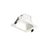 10W Square Low Glare Small 3000K Warm White, Cutout:90mm - WHITE - The Lighting Shop