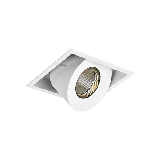 20W Cevon Tilt/Rotate Large Cri93+ X-Low Glare 3000K Warm White, Dim: L124 * W124mm - WHITE - The Lighting Shop