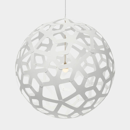 White 2 Sides Coral Pendants - The Lighting Shop