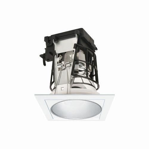 Home Lighting Polished Chrome Ceiling Plate, Square Shape With Reflectors - The Lighting Shop