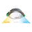 12W GEOCTA - 3K/4K Remote Controlled Downlight IP44, 108mm DIA - White/Brushed Chrome - The Lighting Shop