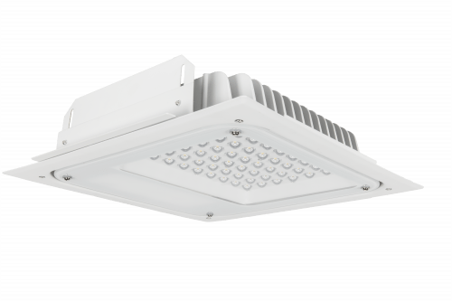 150W CRI>70 Evolve Canopy LED Light 5000K Recessed - The Lighting Shop
