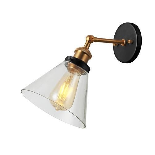 Estelle Wall Light Brass & Ebony 220W * 190D * 270Hmm - The Lighting Shop
