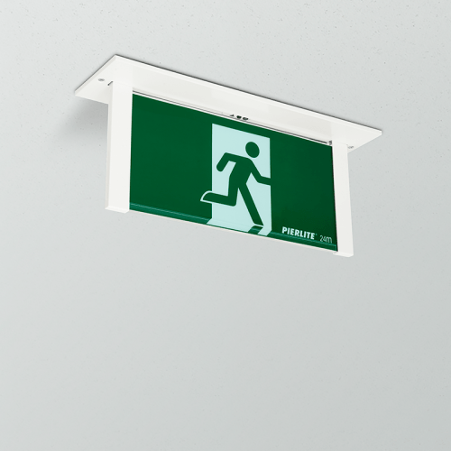 Pierlite Blade Pictograph LED Exit Lithium Iron Phosphate - The Lighting Shop