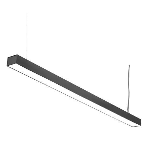 36W SPEND08 Office Pendant 4000 Natural White - BLACK - The Lighting Shop