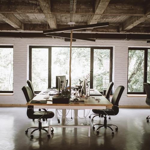 230V Office Pendant Linkable SPEND40 25W 4000K Natural White 608 * 18.5 * 80mm - BLACK - The Lighting Shop