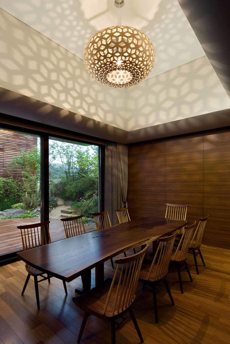 White 2 Sdies Snowflake Pendants - The Lighting Shop