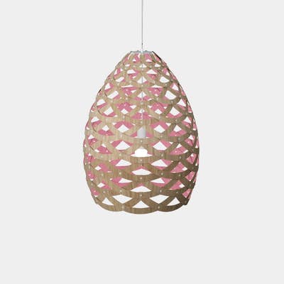Pink Tui Pendants by David Trubridge - The Lighting Shop