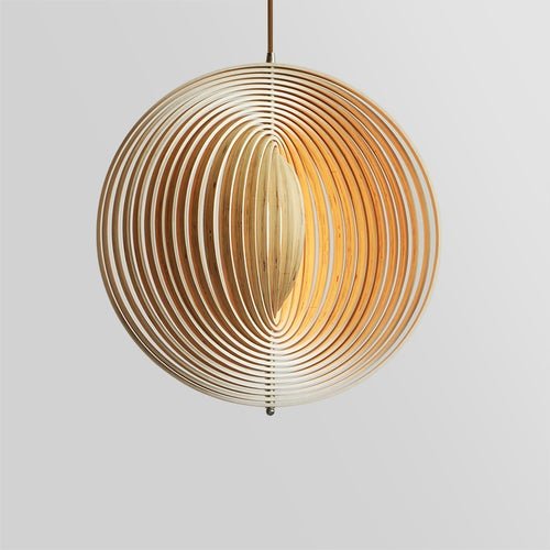 60W Gloria - Natural Wooden Pendant - The Lighting Shop