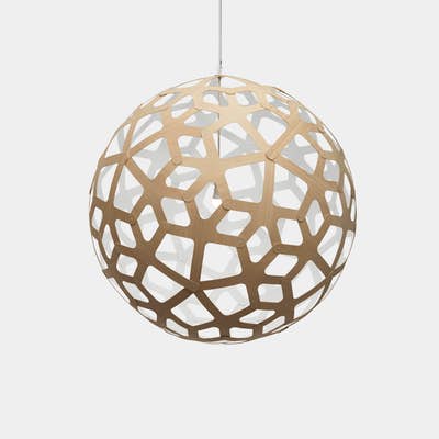 White 1 side Coral Pendants - The Lighting Shop