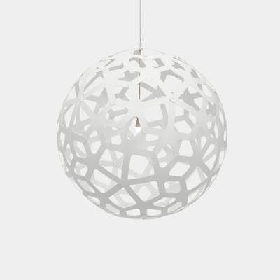 White Both sides Coral Pendants - The Lighting Shop