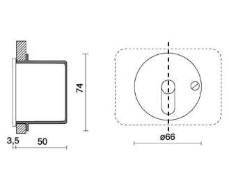 Small Blade Round 2W 240V 66mm 0.8kg - The Lighting Shop