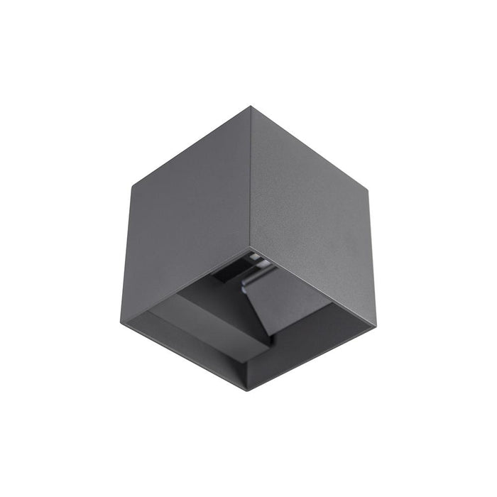 Wall Cube Two Way Up Down" 2 X 6W" - CHARCOAL - The Lighting Shop