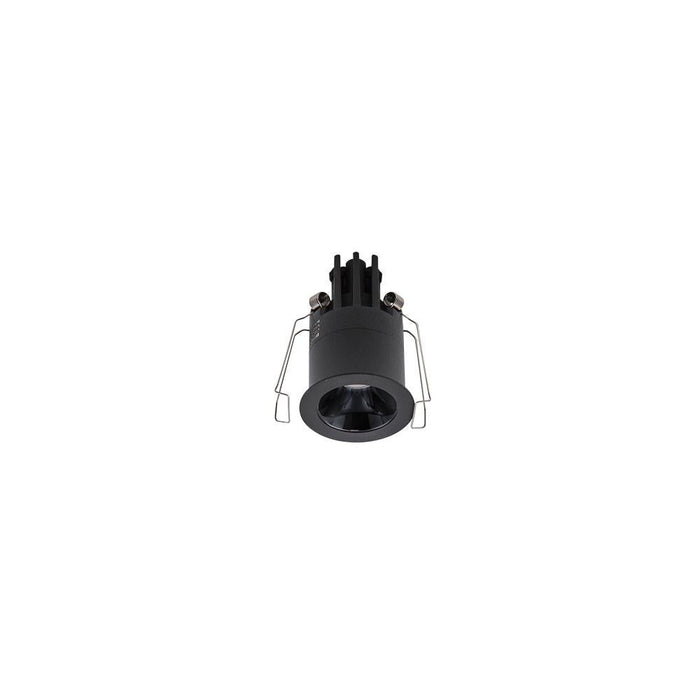 3W CEVON MINI ROUND DARK LIGHT 3000K Warm White D44 x 70mm - BLACK/BLACK - The Lighting Shop