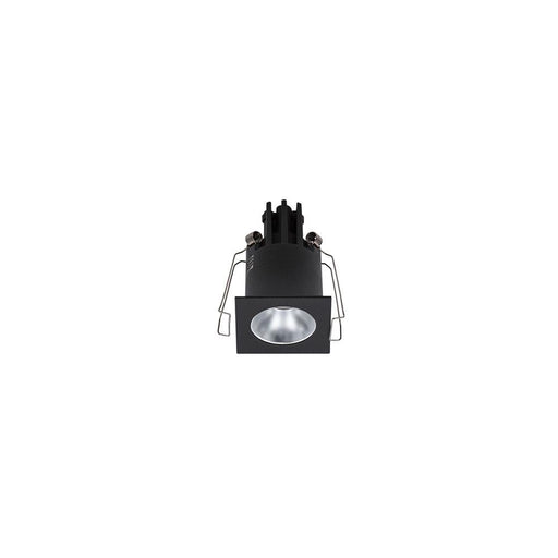 3W CEVON MINI SQUARE DARK LIGHT 3000K Warm White L44 x W44 x H70mm - BLACK/SILVER - The Lighting Shop