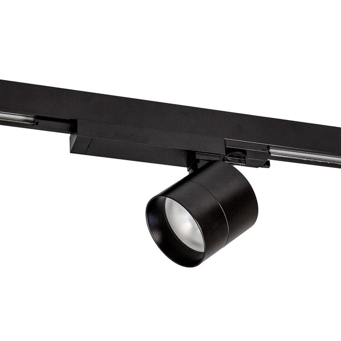18W Black THREE CIRCUIT DIMMABLE TRACK SPOT 4000K Natural White (D80mm * L80mm) - The Lighting Shop