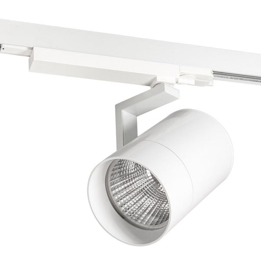 36W White 4000K Natural White THREE CIRCUIT DIMMABLE TRACK SPOT D118mm x L181mm - The Lighting Shop