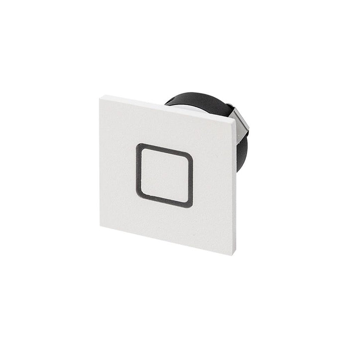 1.05W MINI SQUARE GLOW Square Effect 3000K Warm White, Cut Out 35mm - WHITE - The Lighting Shop