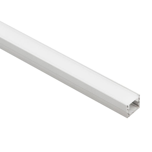 Silver Mini Standard Premium Surface Mount / Recessed with Opal Frosted diffuser custom length - The Lighting Shop