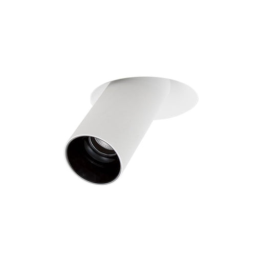 CEVON 10W DARK ART TRIMLESS TUBE CRI97+3000K Warm White, Cutout 130mm - WHITE/HIGH GLOSS BLACK - The Lighting Shop