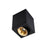10W CEVON Dark Art Tilt/Rotate Square 3000K Warm White Downlight - BLACK&GOLD - The Lighting Shop