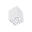 13W CEVON Dark Art Fixed 4 | 3000K Warm White Downlight - WHITE&SILVER - The Lighting Shop