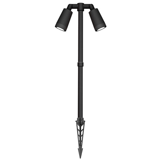 7W DIMMABLE LANDSCAPE SPOT -TALL SPIKE DOUBLE | 2700K SUPER WARM WHITE - BLACK - The Lighting Shop
